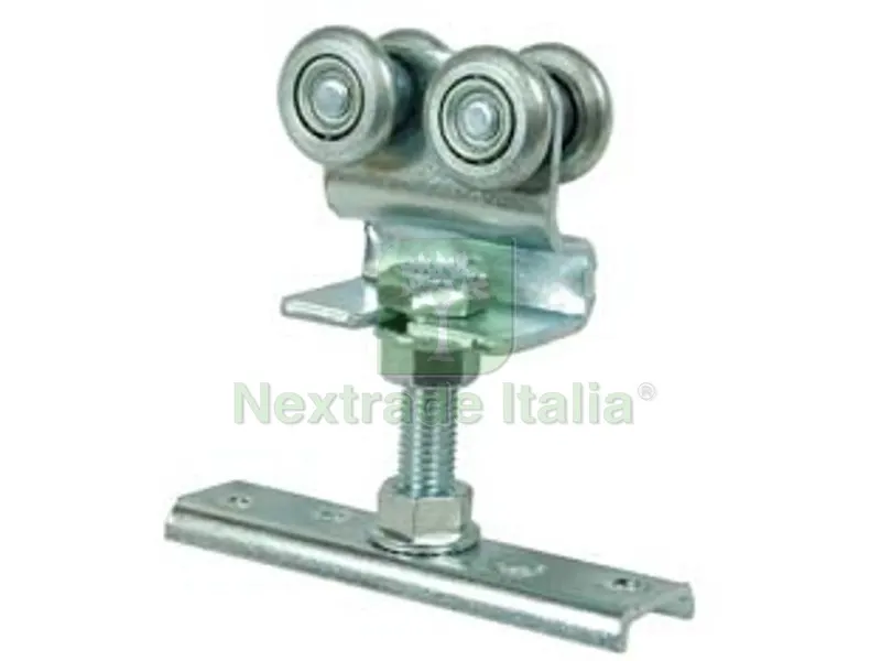 5PZ Carrello Quattro Ruote in Acciaio per Porte Scorrevoli - ? mm.24 (art.23) — Casalinghi e organizzazione — rif. FERX.FER228695 5PZ Carrello Quattro Ruote in Acciaio per Porte Scorrevoli - ? mm.24 (art.23) — Casalinghi e organizzazione — rif. FERX.FER228695