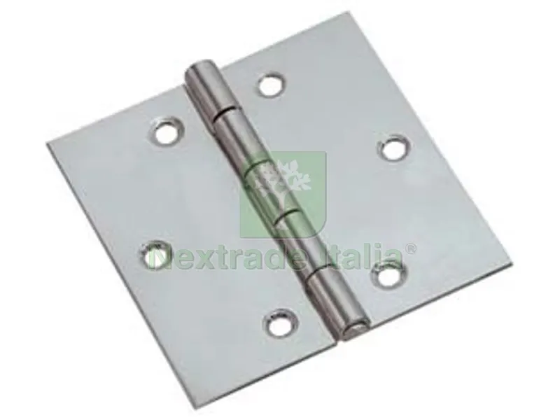 24PZ Cerniere Quadre Acciaio Inox Perno Fisso - mm.50x50x1,0 — Cerniere e cardini — rif. FERX.FER229517