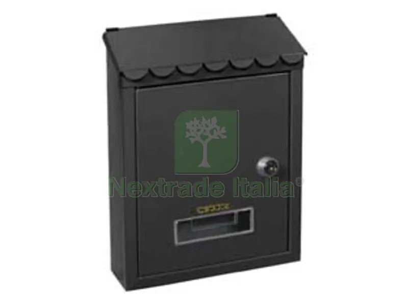 CASSETTA POSTALE MEDIA CON TETTO E CHIAVE A CILINDRO NERA - cm.21x7x30h. - colore nero — Serrature e cilindri — rif. FERX.FER229562 CASSETTA POSTALE MEDIA CON TETTO E CHIAVE A CILINDRO NERA - cm.21x7x30h. - colore nero — Serrature e cilindri — rif. FERX.FER229562