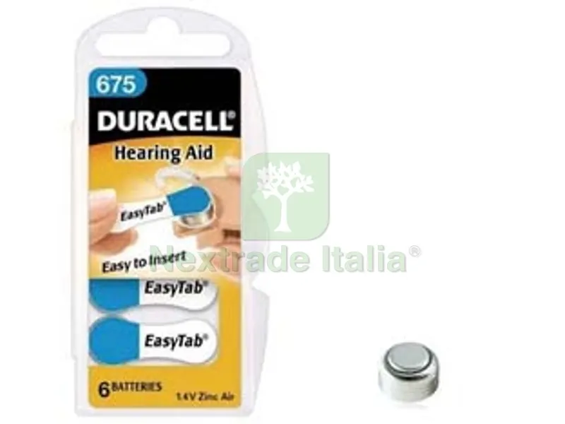 2BLISTER pila specialistica a pastiglia per apparecchi acustici zinc-air (675) — Pile e batterie — rif. FERX.FER229753