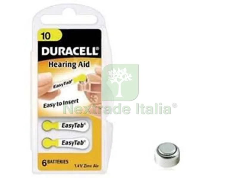 5BLISTER pila specialistica a pastiglia per apparecchi acustici zinc-air (10) — Pile e batterie — rif. FERX.FER229760