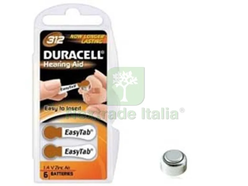 2BLISTER pila specialistica a pastiglia per apparecchi acustici zinc-air (312) — Pile e batterie — rif. FERX.FER229784