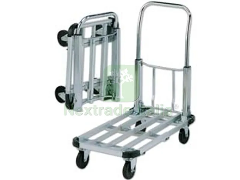 Carrello Portatutto a 4 Ruote Pieghevole ALLUM./ACCIAIO Portata KG.150 — Casalinghi e organizzazione — rif. FERX.FER229821 Carrello Portatutto a 4 Ruote Pieghevole ALLUM./ACCIAIO Portata KG.150 — Casalinghi e organizzazione — rif. FERX.FER229821