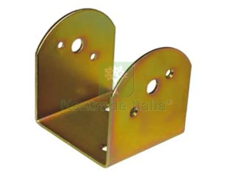 5PZ STAFFA AD "U" PER TRAVE INCLINATA - mm.45x70x95h. — Ferramenta per legno e mobili — rif. FERX.FER230100