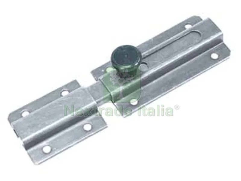 20PZ Catenaccio Trasversale Leggero Ricoperto con Incontro ART.215 mm.120x38 in acciaio zincato — Lucchetti e catene — rif. FERX.FER230360