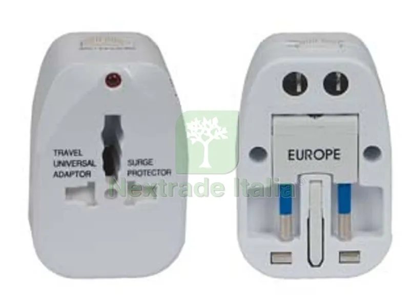 2PZ ADATTATORE UNIVERSALE PER SPINE ELETTRICHE BIANCO portata max 2.500w — Interruttori e prese — rif. FERX.FER230421