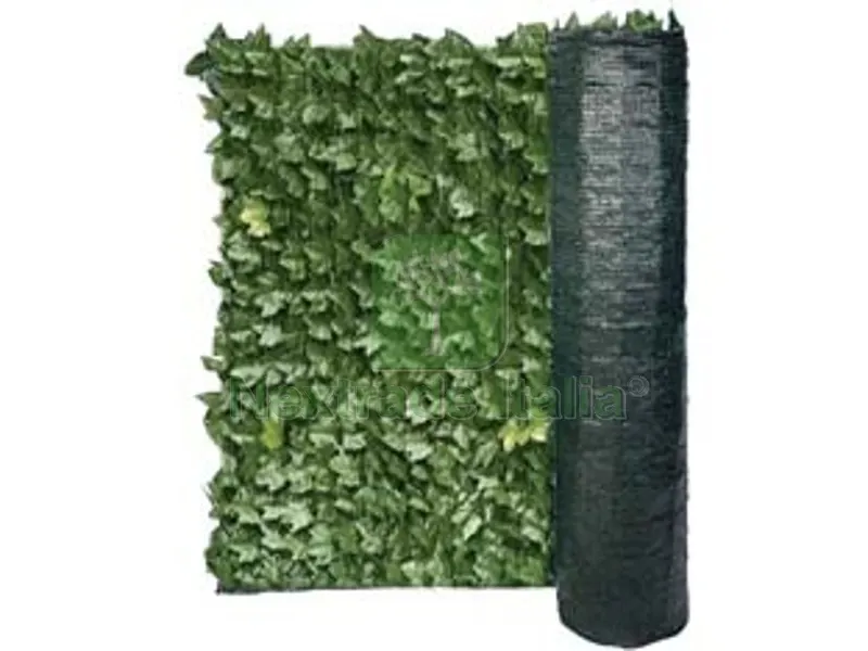 SIEPE ORNAMENTALE FOGLIE DI EDERA CON RETE OMBREGGIANTE - mt.3x1h. — Reti e recinzioni — rif. FERX.FER231312