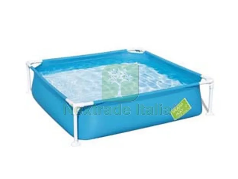 piscina frame quadrata con telaio portante cm.122x122x30,5h. +2 anni - cm.122x122x30,5 peso kg.4,2 - (art.56217) — Tempo libero outdoor — rif. FERX.FER231749