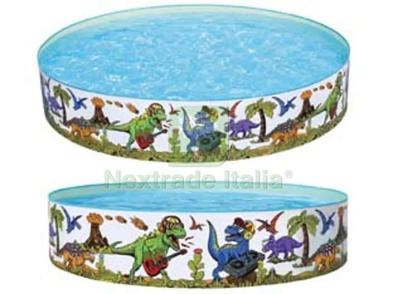 piscina tonda rigida "dinosauri" +2 anni - ? cm.183x38h. - peso kg.2,23 (art.55022) — Tempo libero outdoor — rif. FERX.FER231763 piscina tonda rigida "dinosauri" +2 anni - ? cm.183x38h. - peso kg.2,23 (art.55022) — Tempo libero outdoor — rif. FERX.FER231763
