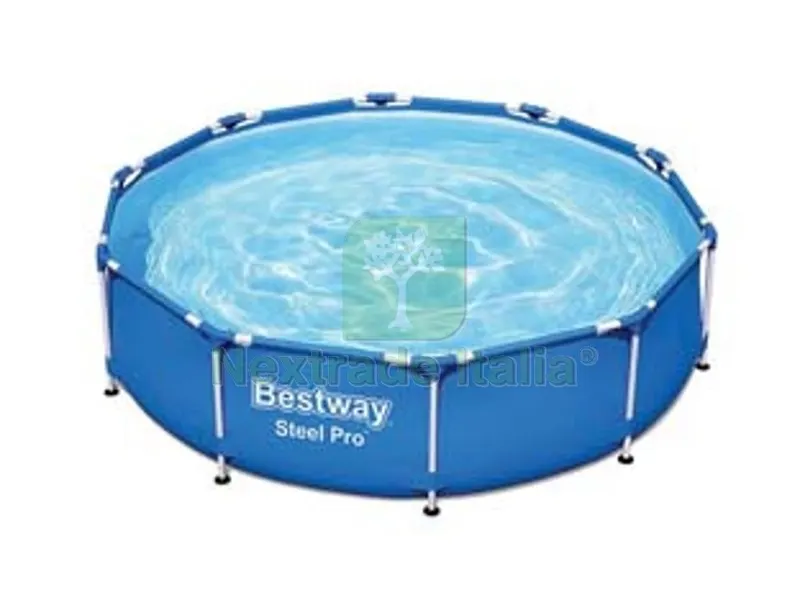 piscina steel pro tonda telaio portante cm.305x76h. senza filtro - peso kg.19,6 - lt.4.678 (art.56677) — Tempo libero outdoor — rif. FERX.FER232432