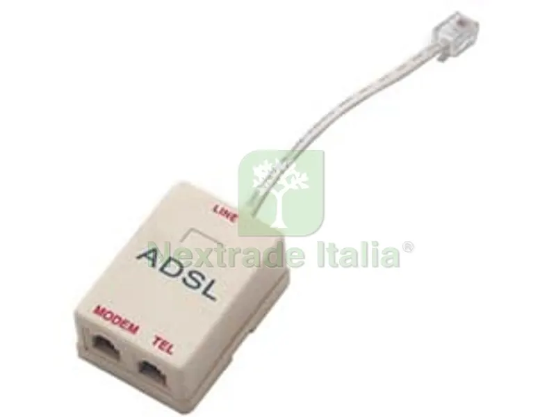 COMMUTATORE TELEFONICO 2 USCITE PLUG 6/2C PER LINEA ADSL — Interruttori e prese — rif. FERX.FER232661 COMMUTATORE TELEFONICO 2 USCITE PLUG 6/2C PER LINEA ADSL — Interruttori e prese — rif. FERX.FER232661