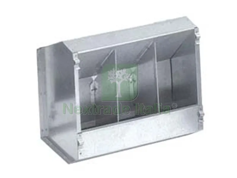 3PZ MANGIATOIA CON COPERCHIO PER CONIGLI - cm.27x13x25,h. — Mangimi e alimentazione — rif. FERX.FER232777