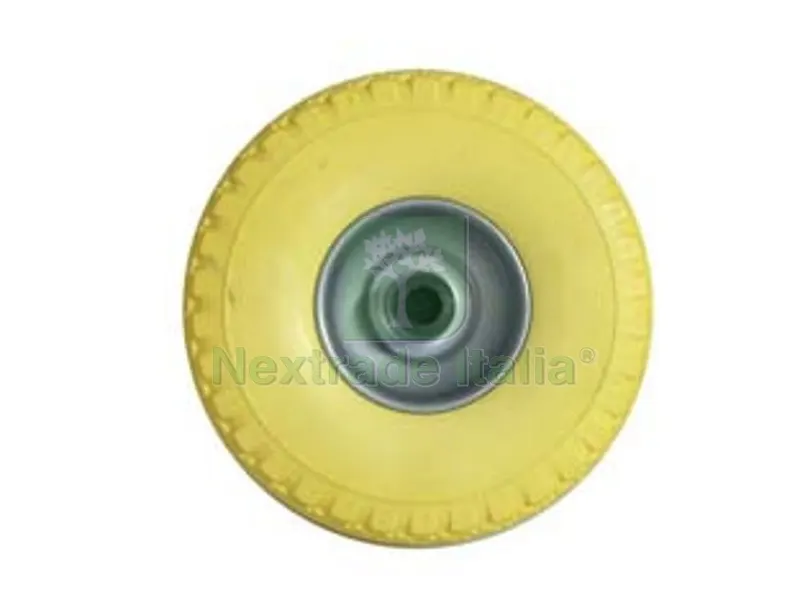 Ruota per Carrello PU Piena MM.260 Cerchio in Acciaio Verniciato - ? mm.260x85 foro mm.20 — Ruote e rotelle — rif. FERX.FER233545