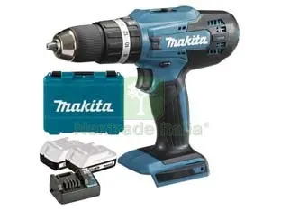 trapano avvitatore percuss. 2 vel. 2 batt. litio 18v 1,5ah (hp457dwe) - 2 batterie "li-ion" da 1,5ah — Trapani e avvitatori — rif. FERX.FER236263 trapano avvitatore percuss. 2 vel. 2 batt. litio 18v 1,5ah (hp457dwe) - 2 batterie "li-ion" da 1,5ah — Trapani e avvitatori — rif. FERX.FER236263