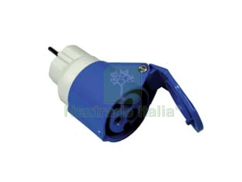 ADATTATORE INDUSTRIALE CON SPINA SCHUKO 16A E PRESA CEE 309 - 16A colore blu 73001 — Interruttori e prese — rif. FERX.FER236331 ADATTATORE INDUSTRIALE CON SPINA SCHUKO 16A E PRESA CEE 309 - 16A colore blu 73001 — Interruttori e prese — rif. FERX.FER236331