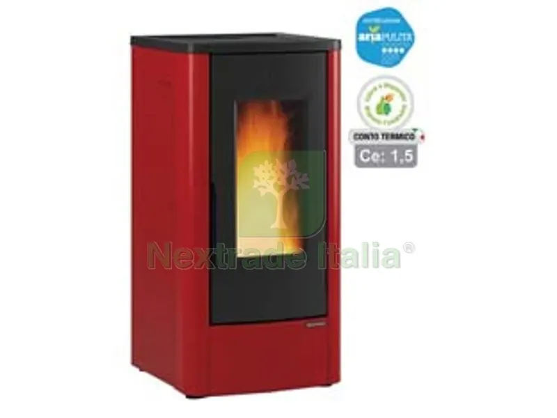 Stufa a Pellet Dahiana 10 KW Bordeaux (conto Termico) - misure cm.52,5x60,2x108,0h. - peso Kg.157 — Stufe e camini — rif. FERX.FER236409 Stufa a Pellet Dahiana 10 KW Bordeaux (conto Termico) - misure cm.52,5x60,2x108,0h. - peso Kg.157 — Stufe e camini — rif. FERX.FER236409