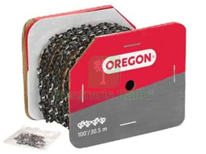 Catena Oregon in Rotolo per Motosega MT.30,5 - mgl.1637, passo 3/8", sp.050" (mm.1,3) 91P — Elettroseghe e motoseghe — rif. FERX.FER6347