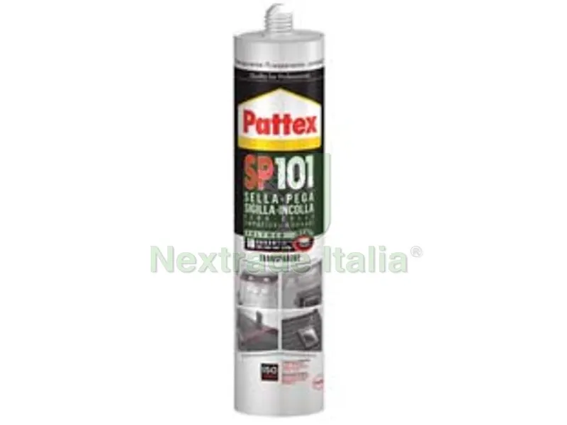 2PZ PATTEX SIGILLANTE SP 101 TRANS TRASPARENTE NEUTRO - ml.280 — Adesivi e sigillanti — rif. FERX.FER238779 2PZ PATTEX SIGILLANTE SP 101 TRANS TRASPARENTE NEUTRO - ml.280 — Adesivi e sigillanti — rif. FERX.FER238779