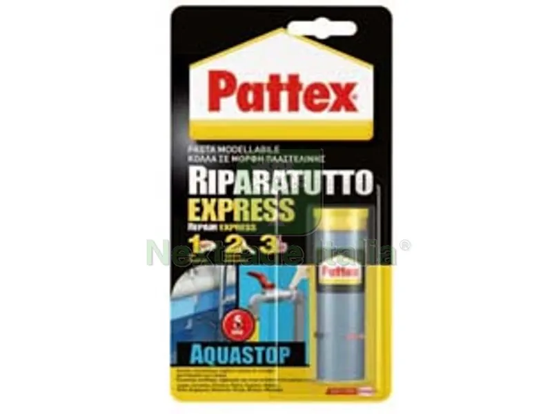 3BLISTER PATTEX RIPARATUTTO EXPRESS AQUASTOP - gr.48 — Adesivi e sigillanti — rif. FERX.FER238823 3BLISTER PATTEX RIPARATUTTO EXPRESS AQUASTOP - gr.48 — Adesivi e sigillanti — rif. FERX.FER238823