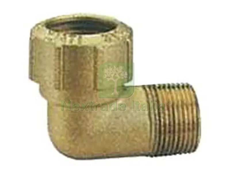 Raccordo VX a "L" Maschio per Tubo Polietilene ART.040 - M 1"1/4 x ø mm.40 — Teli e film di protezione — rif. FERX.FER240703 Raccordo VX a "L" Maschio per Tubo Polietilene ART.040 - M 1"1/4 x ø mm.40 — Teli e film di protezione — rif. FERX.FER240703