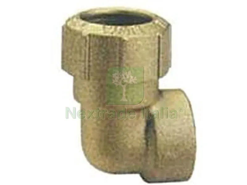 Raccordo VX a "L" F per Tubo Polietilene ART.045 - F 1"1/4 x ? mm.40 — Teli e film di protezione — rif. FERX.FER240741