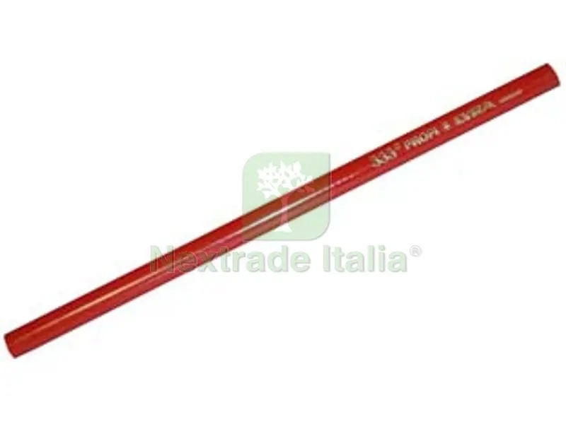 10PZ Matita da Falegname e Muratore Rossa (333) MM.300 — Articoli per ufficio — rif. FERX.FER242455