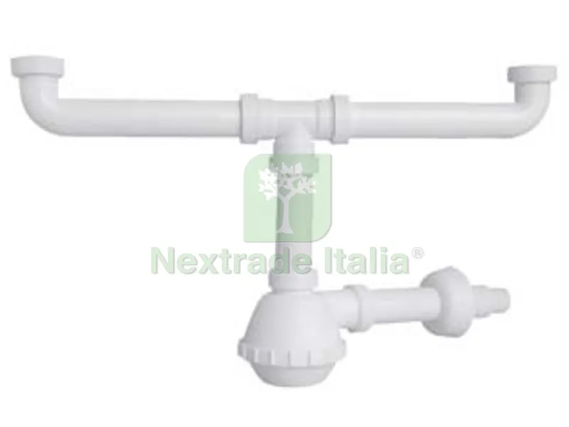SIFONE MOPLEN A FIASCO 2 VIE - 1"1/4-1/2 universale per lavello — Sanitari e ceramiche — rif. FERX.FER243612 SIFONE MOPLEN A FIASCO 2 VIE - 1"1/4-1/2 universale per lavello — Sanitari e ceramiche — rif. FERX.FER243612