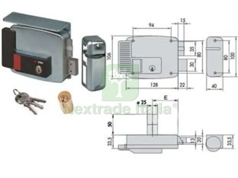 elettroserratura per cancelli tetto e pulsante interno 2 mandate 11771 - mm.80 sx (11771802) — Serrature e cilindri — rif. FERX.FER244329 elettroserratura per cancelli tetto e pulsante interno 2 mandate 11771 - mm.80 sx (11771802) — Serrature e cilindri — rif. FERX.FER244329