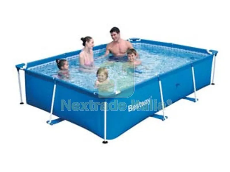 piscina steel pro rettangolare telaio portante cm.259x170x61h. - kg.14,4 - lt.2.300 (art.56403) — Tempo libero outdoor — rif. FERX.FER245555