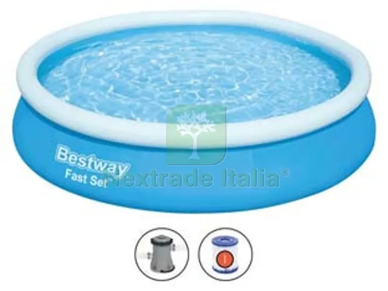 piscina fast set autoportante tonda cm.366x76h. - kg.14,0 -lt.5.377 -filtro cartuccia (art.57274) — Tempo libero outdoor — rif. FERX.FER245630 piscina fast set autoportante tonda cm.366x76h. - kg.14,0 -lt.5.377 -filtro cartuccia (art.57274) — Tempo libero outdoor — rif. FERX.FER245630
