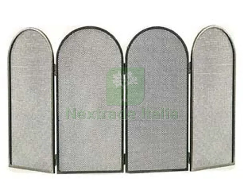 Parascintille Quattro Ante AD Archi per Camino - cm.95x50h. (670B) — Stufe e camini — rif. FERX.FER245937