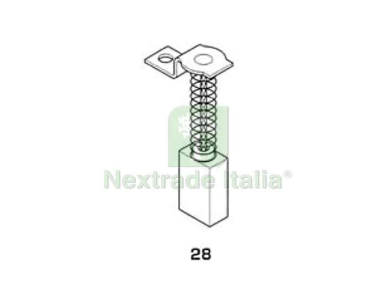 8PZ Spazzole a Carboncino per Elettroutensili Modello 28 - Rupes 1712 mm.7x12x20/22h. — Accessori e ricambi utensili elettrici — rif. FERX.FER246286