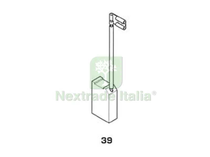 8PZ Spazzole a Carboncino per Elettroutensili Modello 39 - AEG 1751 mm.6,5x12,5x20h. — Accessori e ricambi utensili elettrici — rif. FERX.FER246354