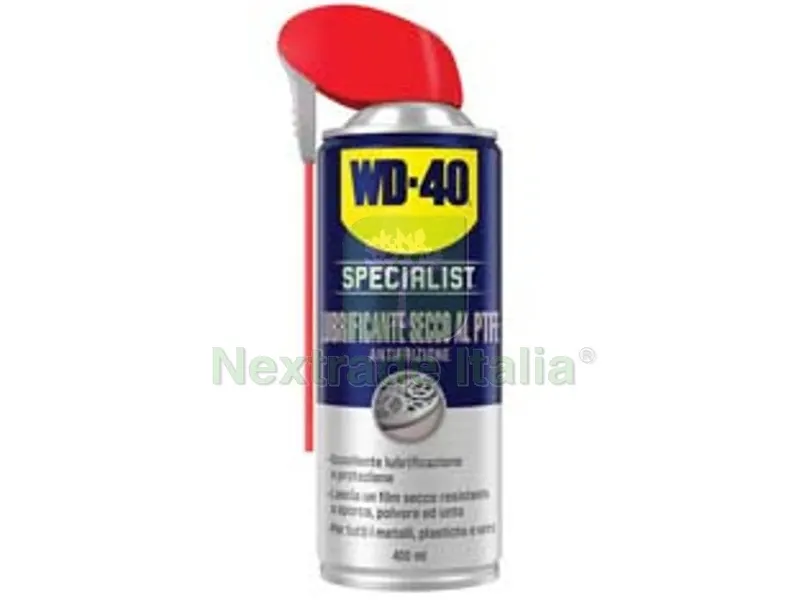 3PZ wd-40 specialist spray lubrificante secco al teflon - ml.400 — Lubrificanti e oli — rif. FERX.FER246668 3PZ wd-40 specialist spray lubrificante secco al teflon - ml.400 — Lubrificanti e oli — rif. FERX.FER246668