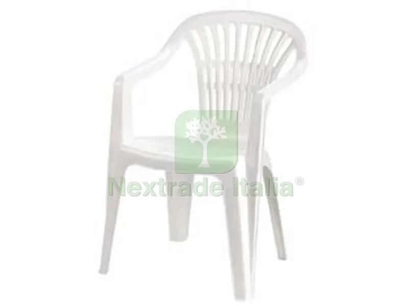 Poltrona da Giardino "lyra" Bianca - cm.56x57x80h. - peso kg.2,75 — Arredo giardino — rif. FERX.FER246781