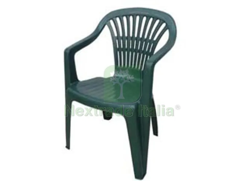 Poltrona da Giardino "lyra" Verde - cm.56x54x80h. - peso kg.2,75 — Arredo giardino — rif. FERX.FER246798 Poltrona da Giardino "lyra" Verde - cm.56x54x80h. - peso kg.2,75 — Arredo giardino — rif. FERX.FER246798