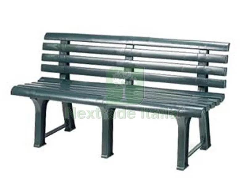 Panchina da Giardino "orchidea" Verde - cm.49x145x74h. - peso kg.9,5 — Arredo giardino — rif. FERX.FER246934