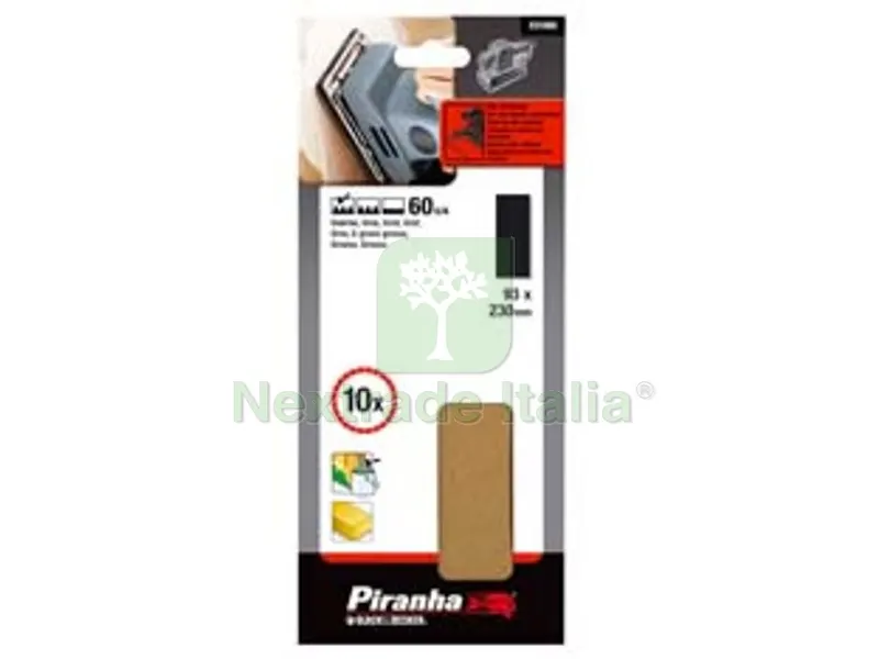 5BLISTER set 10 fogli abrasivi per levigatrice orbitale - grana 100 (x31065) — Smerigliatrici e seghe — rif. FERX.FER247702 5BLISTER set 10 fogli abrasivi per levigatrice orbitale - grana 100 (x31065) — Smerigliatrici e seghe — rif. FERX.FER247702