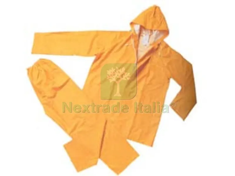 IMPERMEABILE GIACCA/PANTALONE IN PVC BISPALMATO PLP GIALLO - tg. XL — Protezioni corpo — rif. FERX.FER40327