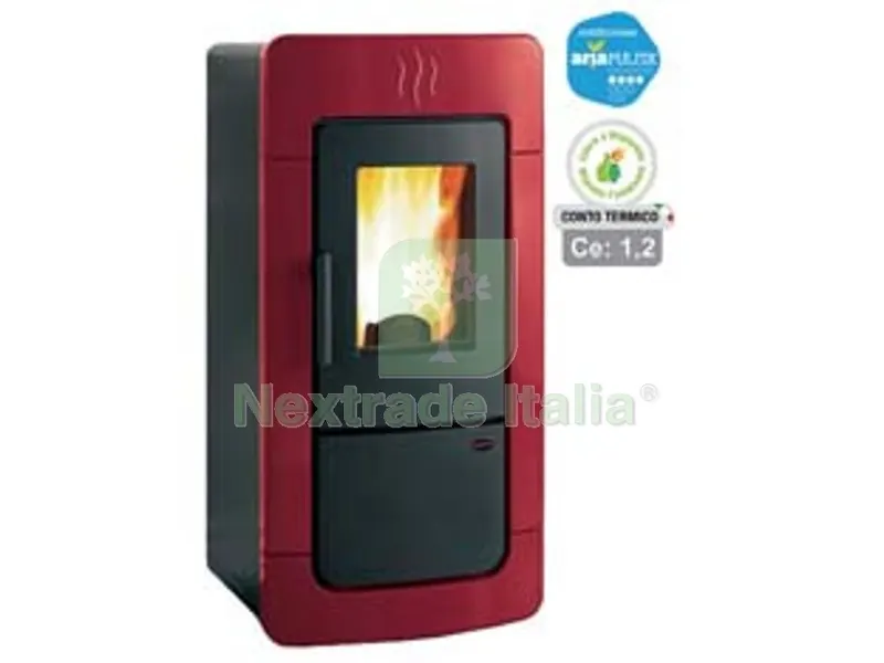 Stufa a Pellet Diadema Idro EVO 28,4 KW Bordeaux (conto Termico) - misure cm.61,9x68,9x130,4h. - peso Kg.259 — Stufe e camini — rif. FERX.FER251365 Stufa a Pellet Diadema Idro EVO 28,4 KW Bordeaux (conto Termico) - misure cm.61,9x68,9x130,4h. - peso Kg.259 — Stufe e camini — rif. FERX.FER251365