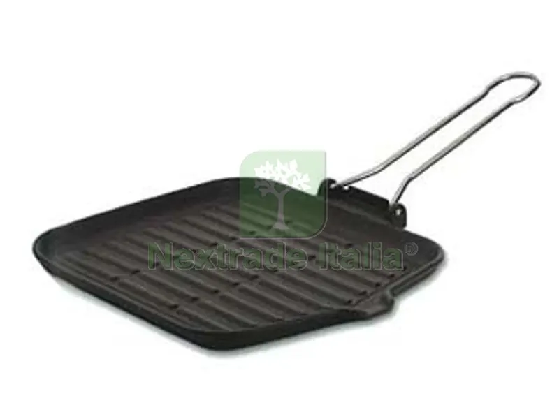BISTECCHIERA IN GHISA SMALTATA - cm.24x24 — Cemento, malte e collanti edili — rif. FERX.FER252331