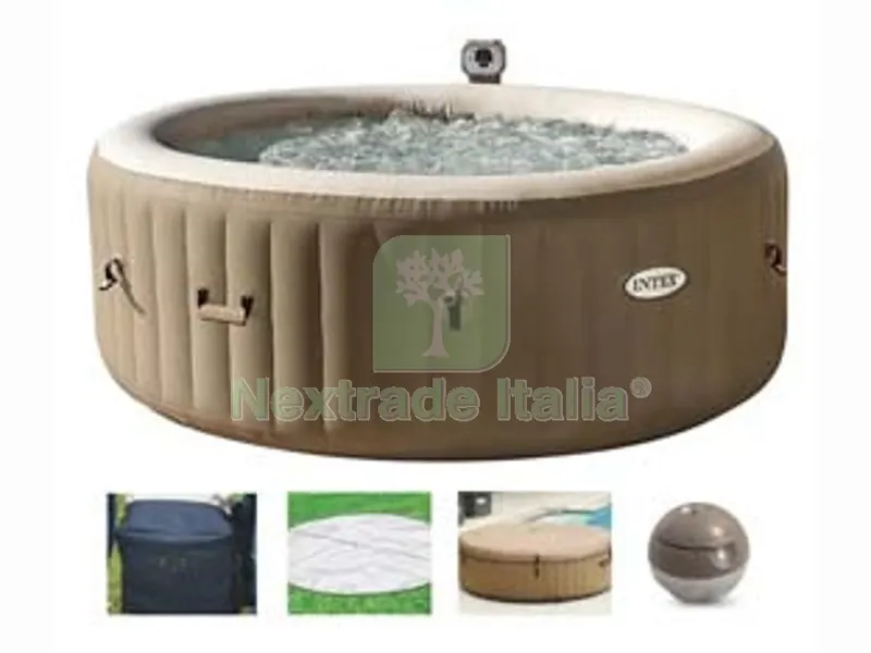 piscina idromassaggio "pure spa bubble massage" rotonda cm.196x71h. - capacit? lt.795 - peso kg.46 (28426) — Tempo libero outdoor — rif. FERX.FER252324 piscina idromassaggio "pure spa bubble massage" rotonda cm.196x71h. - capacit? lt.795 - peso kg.46 (28426) — Tempo libero outdoor — rif. FERX.FER252324