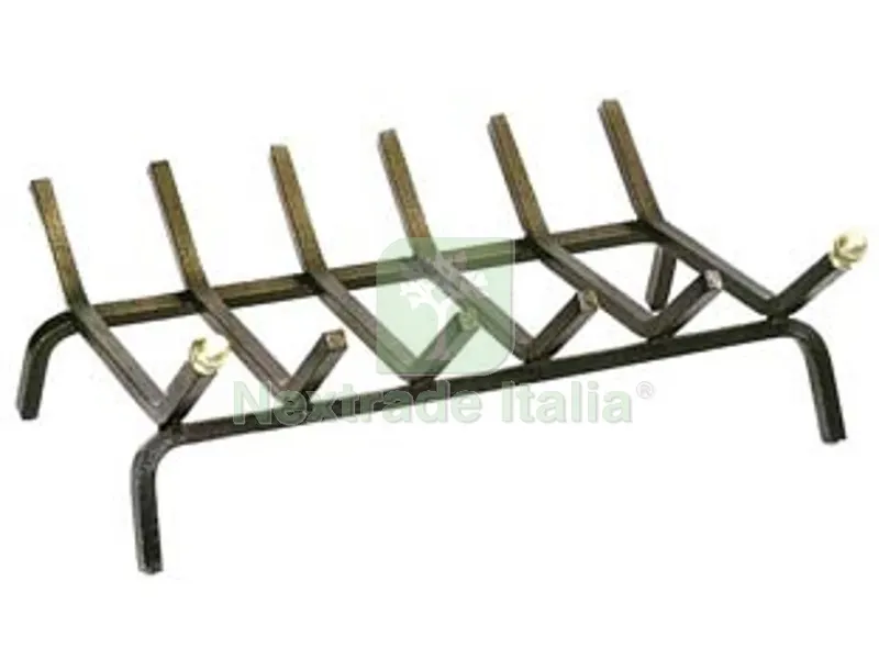 Brucialegna Rettangolare a 6 Barre per Camino - cm.46x35x16h. (622) — Stufe e camini — rif. FERX.FER253345 Brucialegna Rettangolare a 6 Barre per Camino - cm.46x35x16h. (622) — Stufe e camini — rif. FERX.FER253345