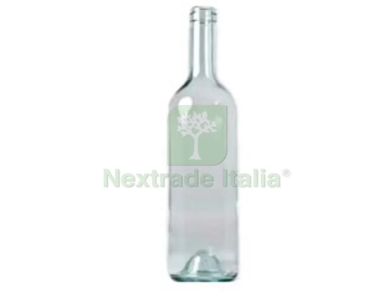 20PZ Bottiglia Bordolese in Vetro Trasparente Tonda per Vino - capacit? lt.0,75 — Misurazione e taglio manuale — rif. FERX.FER253376