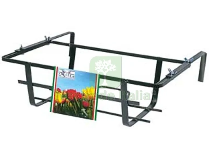 5PZ FIORIERA DA BALCONE REGOLABILE - cm.40x25x18h — Vasi e fioriere — rif. FERX.FER253932 5PZ FIORIERA DA BALCONE REGOLABILE - cm.40x25x18h — Vasi e fioriere — rif. FERX.FER253932