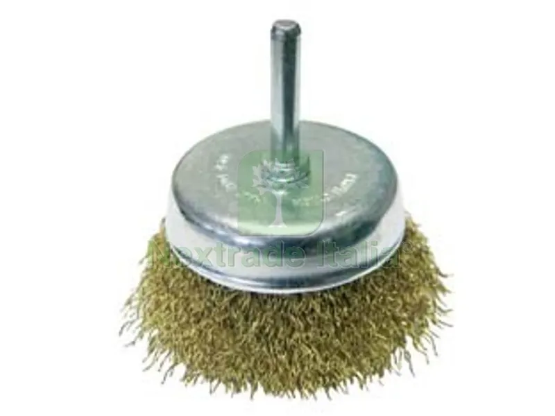 6BLISTER SPAZZOLA A TAZZA FILI ACCIAIO PER TRAPANO EXTRA - ? mm.50 codolo mm.6 — Punte, frese e dischi — rif. FERX.FER256162