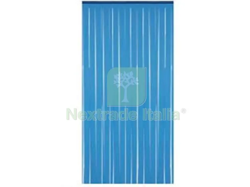 Tenda Anti Mosche in Plastica a Strisce Azzurra - cm.120x230h. — Accessori bagno — rif. FERX.FER256537