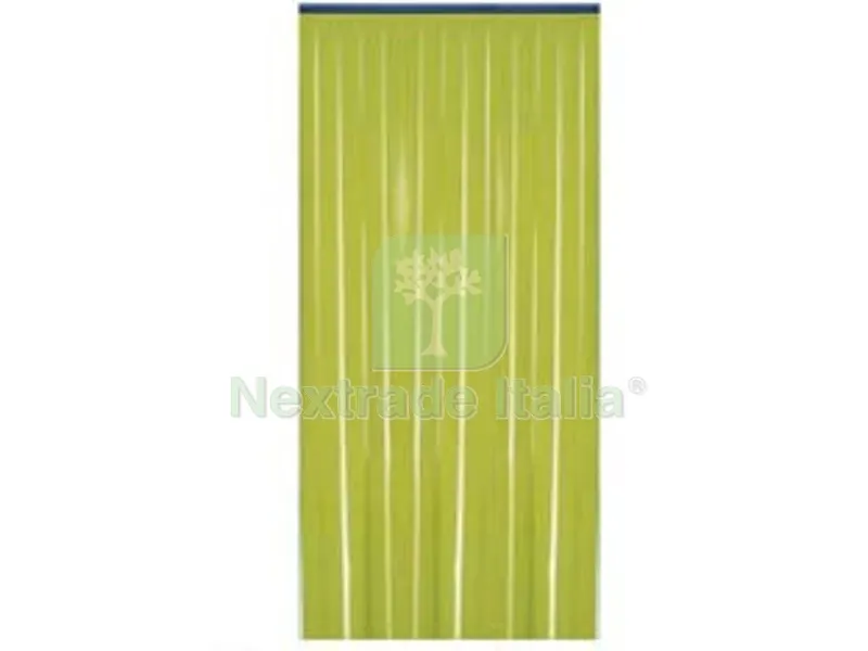 Tenda in Plastica a Strisce Verde - cm.120x230h. — Accessori bagno — rif. FERX.FER256544