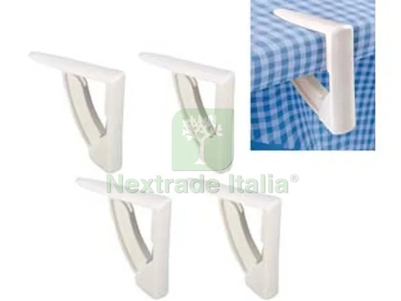 6BLISTER Fermatovaglie a Molla Multiuso "presto" - blister pz.4 — Tessili e biancheria casa — rif. FERX.FER257756