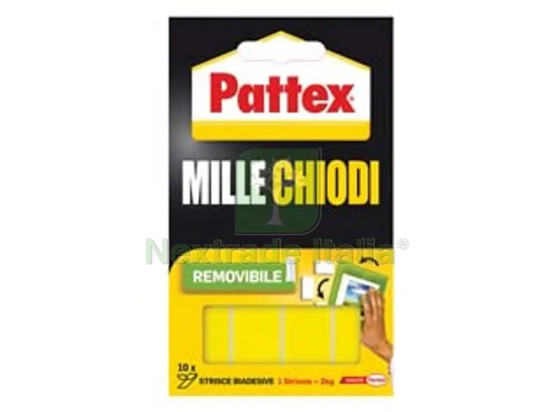 3PZ PATTEX MILLECHIODI BIADESIVO REMOVIBILE - 10 strisce mm.40x20 — Adesivi e sigillanti — rif. FERX.FER258029 3PZ PATTEX MILLECHIODI BIADESIVO REMOVIBILE - 10 strisce mm.40x20 — Adesivi e sigillanti — rif. FERX.FER258029